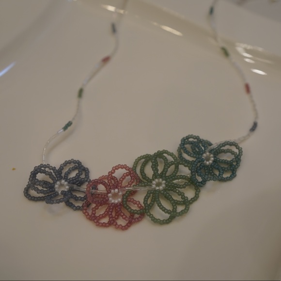 Handmade beaded necklace, Japanese seed beads - Picture 11 of 12